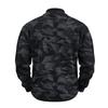 Men's Vintage Corduroy Printed Quarter-Zip Pullover with Stand Collar and Pocket, Long Sleeve Casual Top