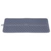 Silicone Dish Drying Mat Food Grade Silicone High Temperature Resistance Grey Dish Drainer Pad for Kitchen