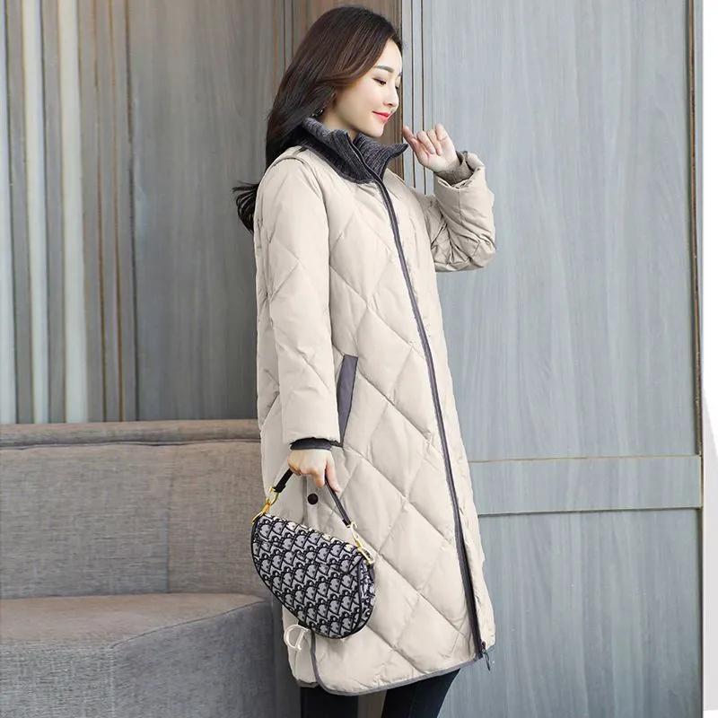 Padded Jacket, Padded Jacket, Winter Clothes, Mid-length, Large Size, Loose and Thick Down Padded Jacket, Autumn and Winter