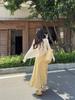 Plus Size 2026 Spring Summer Women's Two-Piece Set: Camisole with Cardigan Long Dress for Seaside Vacation