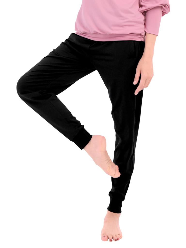 Jogger Yoga Sizes Planet-C Planet-Casual Women's Pants, Pants, L-LL, Black, Pc-236