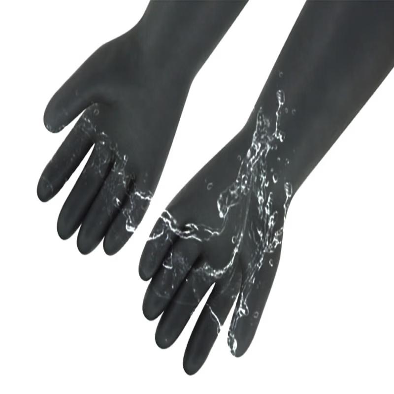 Industrial Chemical & Oil Resistant Rubber Gloves
