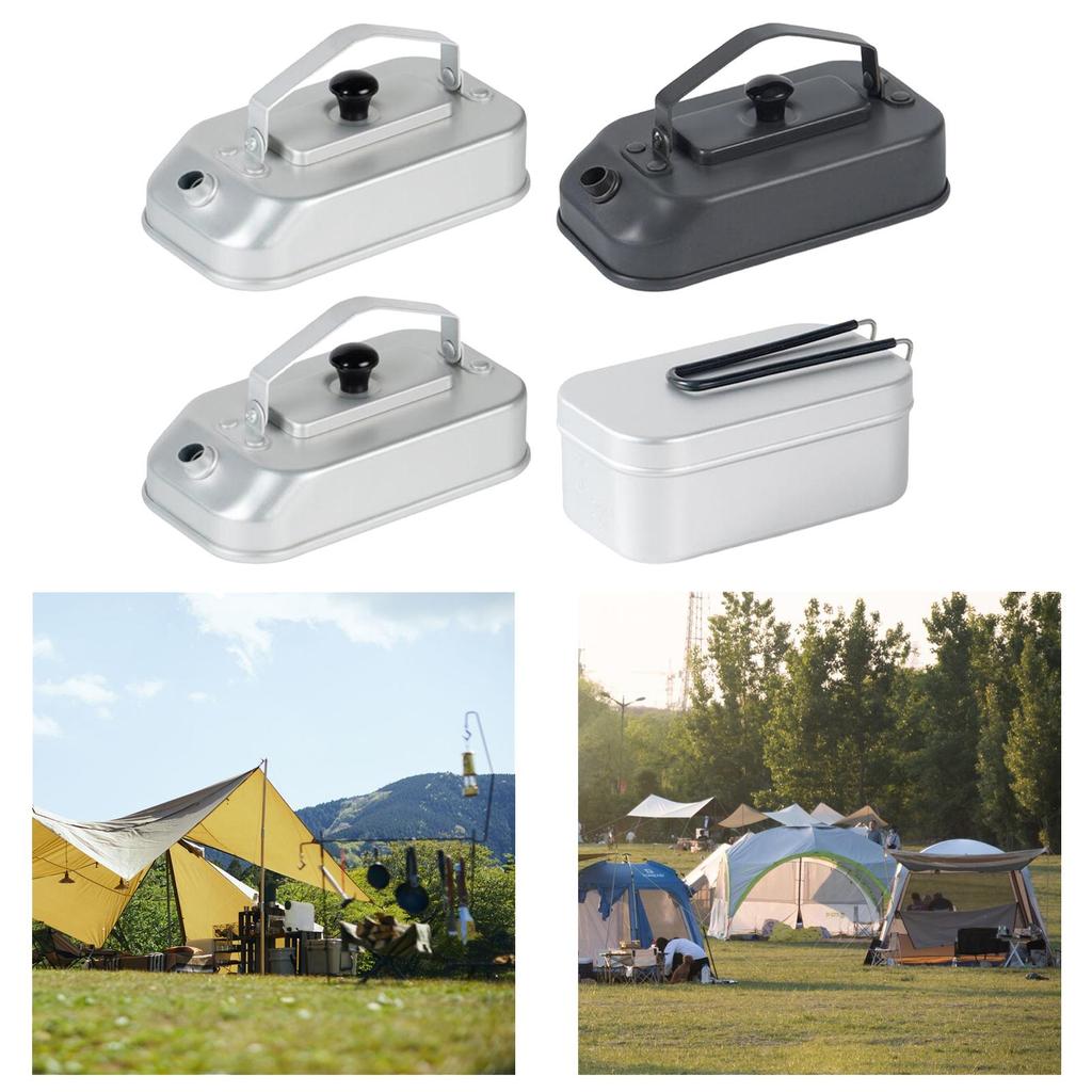 Camping Kettle, Small Quick Heating Aluminum Alloy Coffee Pot, 0.2L Teapot for