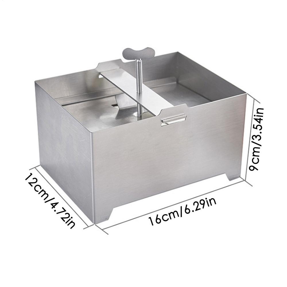 

Paneer Mold 16x12x9cm Food Grade Stainless Steel Paneer Maker Pressure Adjustable Bean Curd Press Maker Mold Kit T ofu