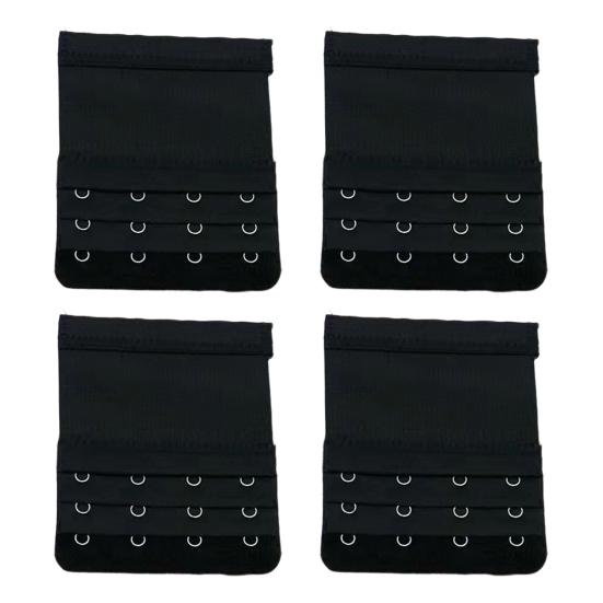 4Pcs Bra Extenders, Adjustable Bra Extenders 2 3 4 Hooks, Bra Band Hooks Replacement, Stretchy Bras Extension Straps for Pregnant Women