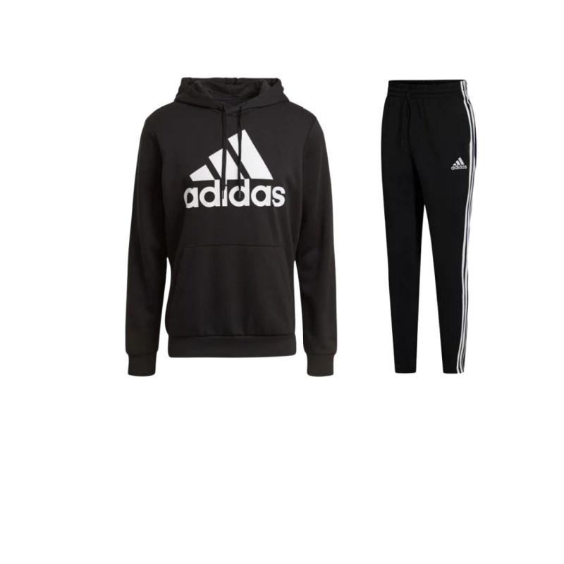 

Adidas MH BOS PO FL Американский стиль с капюшоном толстовка повседневный спортивный костюм мужской свитшот черный GK8995+-DT9945
