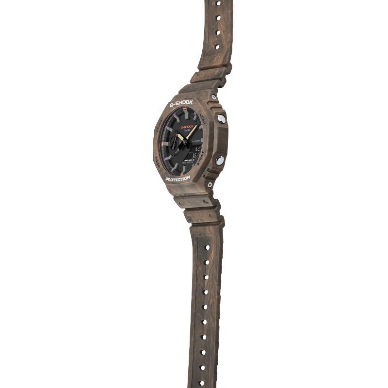 Casio G-SHOCK Men's Resin 200M Water Resistant Analog Shock Resistant Quartz Watch GA-2100FR-5A