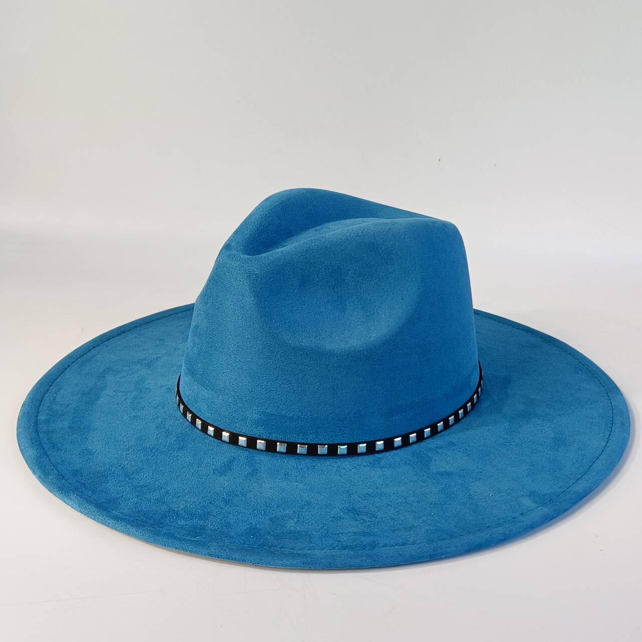 

Western suede fedora hat with different accessories, jazz hat, classic church hat, wide brim hat, women s hat M56-58CM