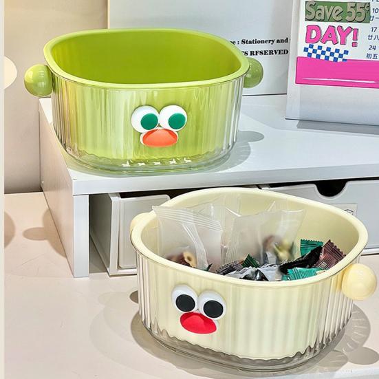 Drain Basket with Handle BPA Free Large Capacity Quick Drying Hollow Design Double Layer 2-in-1 Vegetable Fruit Washing Basket