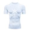 Gothic Cross Pattern  Men's Sports T-shirt Training Fitness Compression Workout T-Shirt Rashgard Tops