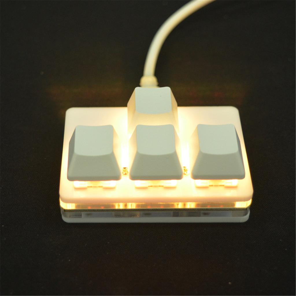 4-Key Keypad WASD Arrows Key Keycaps Keyboard One-Handed Mechanical Gaming Keypad Programmable USB Customized Keyboard