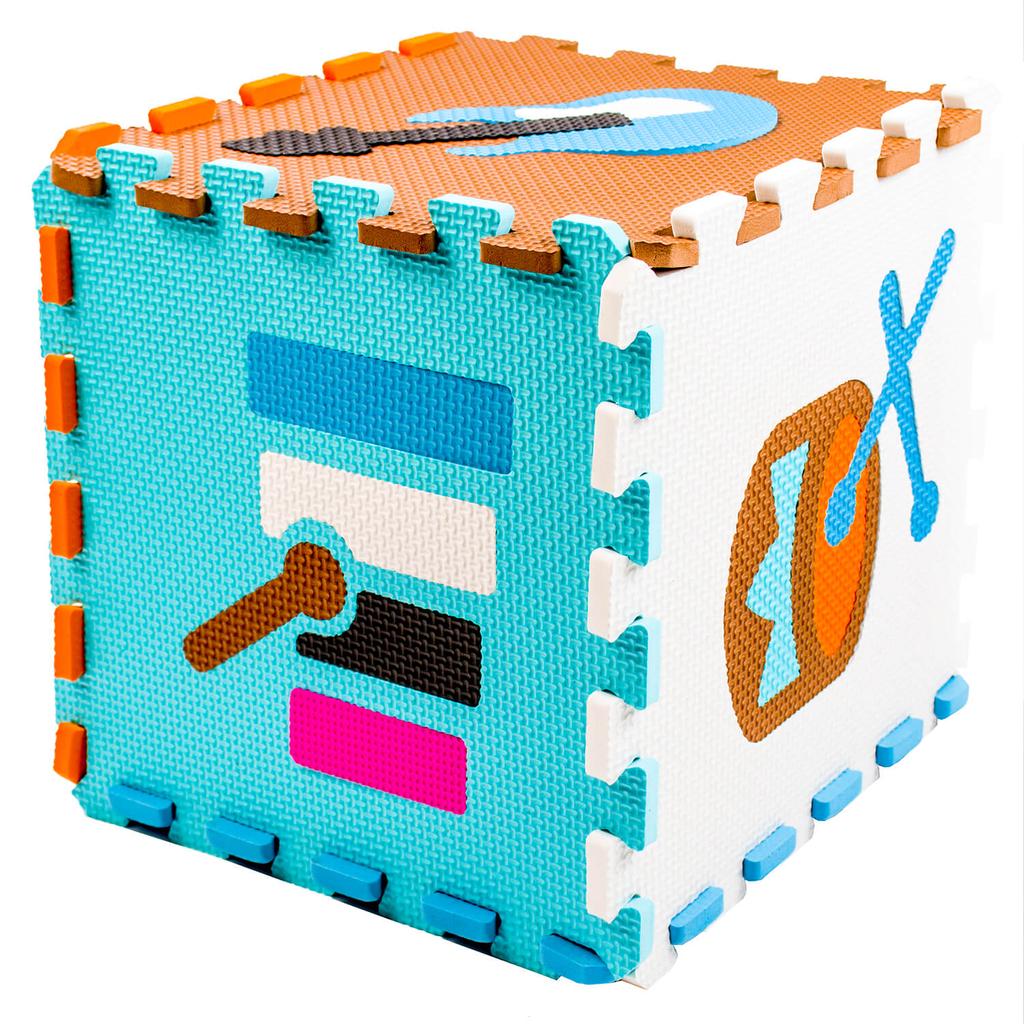 Children's foldable foam puzzle mat for the floor to play with for a first birthday