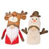 Adorable Plush Christmas Decoration Rudolf Doll With Antlers Perfect For Holiday Cheer