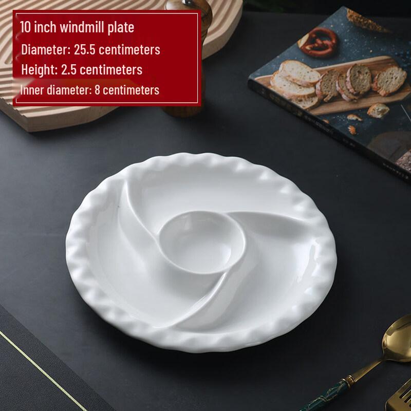 

10-inch Round Ceramic Dinner Plate