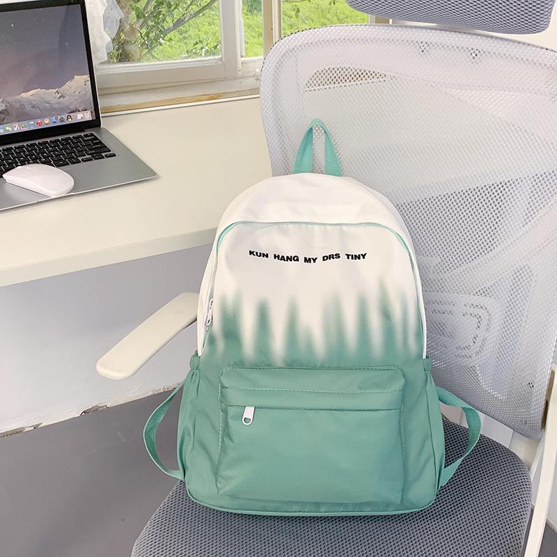 Graffiti Gradient Personality Schoolbag College Students' Backpacks for Boys and Girls' Travel Schoolbags Are Light and Large Capacity Backpacks.