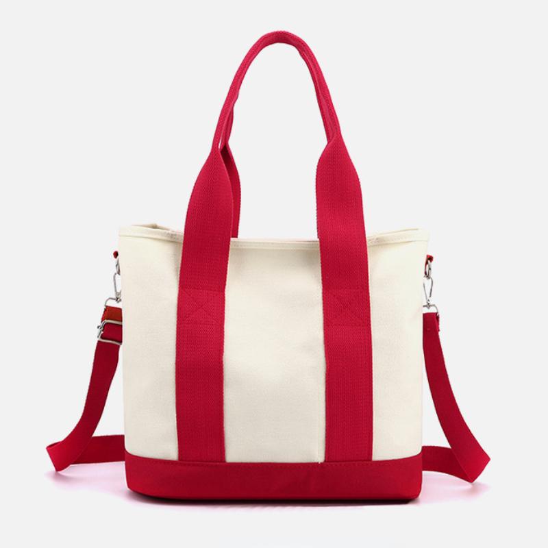 Canvas Bag Multi-pocket Cross-body Female 2024 New Mom Small Leisure Travel Small Shoulder Bag