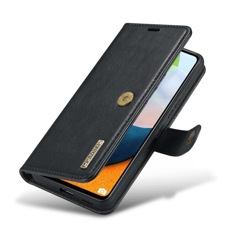 Per Samsung Galaxy A53 5G DG.MING Custodia per Telefono in Pelle Magnetica Staccabile con Texture Crazy Horse
