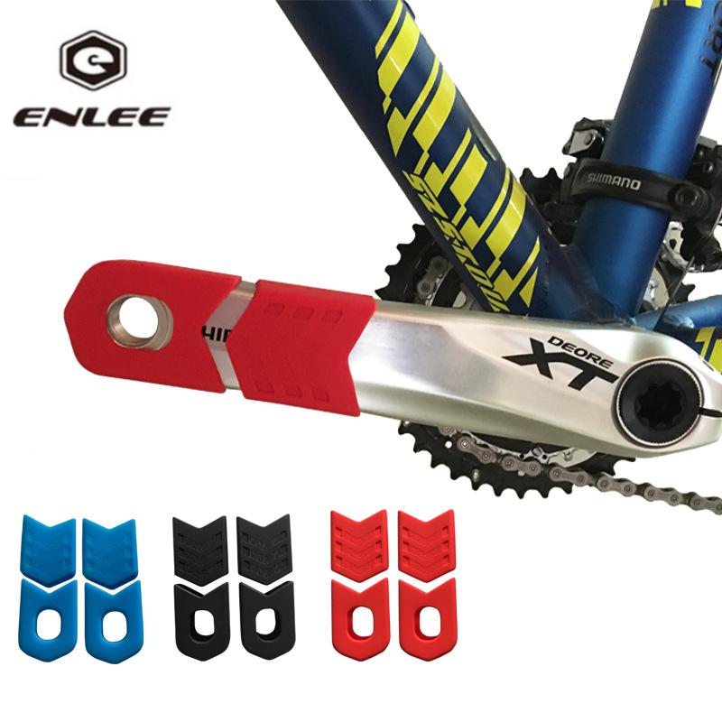 ENLEE Ochraniacz na korbę rowerową, Uniwersalny silikonowy ochraniacz na korbę z zębatką roweru górskiego