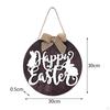 Happy Easter Wooden Hanging Sign Wood Door Hanger, Decoration, Wall Art Decor for