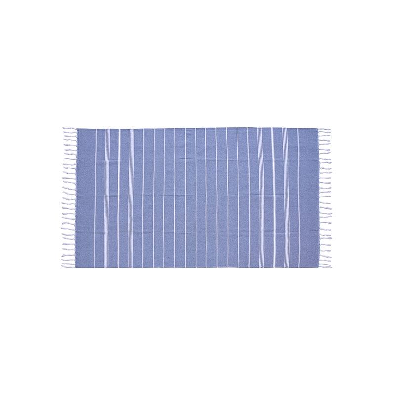 Turkish Bath Towel: Striped Beach Shawl with Tassels