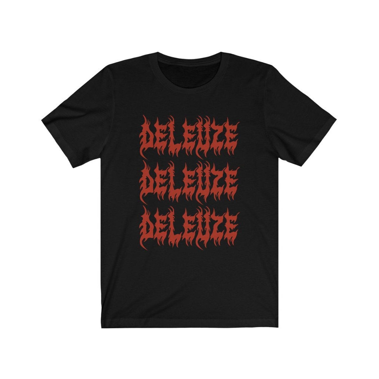 Deleuze and Guattari - Death Metal Deleuze Philosophy T-shirt 3XL
