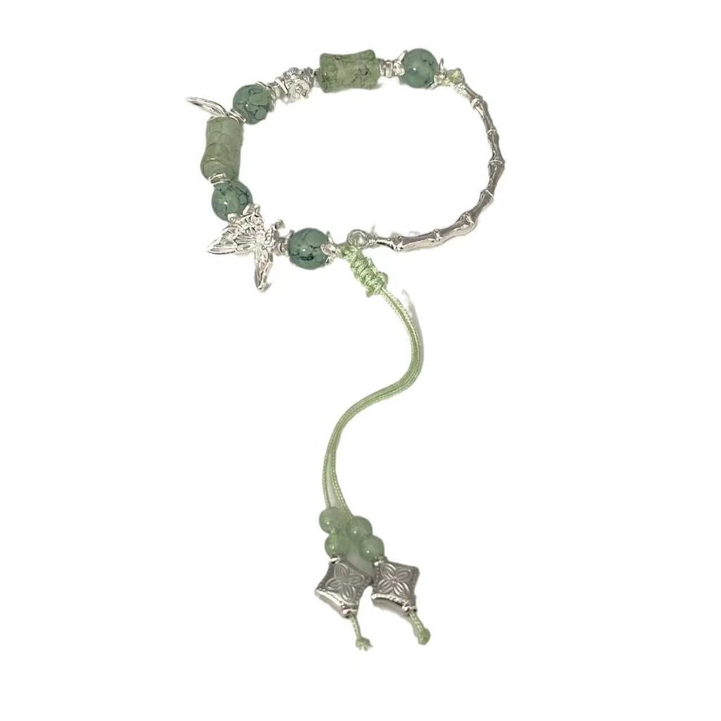 Eyecatching Glass Womens Bead Bracelet Summer Elegant Alloy Plated Jewelry