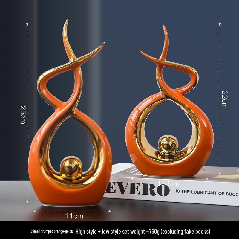 Luksusowa Ceramiczna Ozdoba w Stylu Europejskim do Wystroju Domu lub Biura