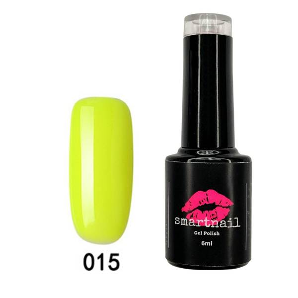 015 Smartnail Hybrid Varnish 6Ml 6G Neon Yellow