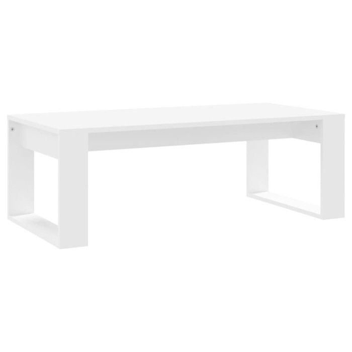 VidaXL Table basse blanc 102x50x35 cm bois d'ingénierie 823358