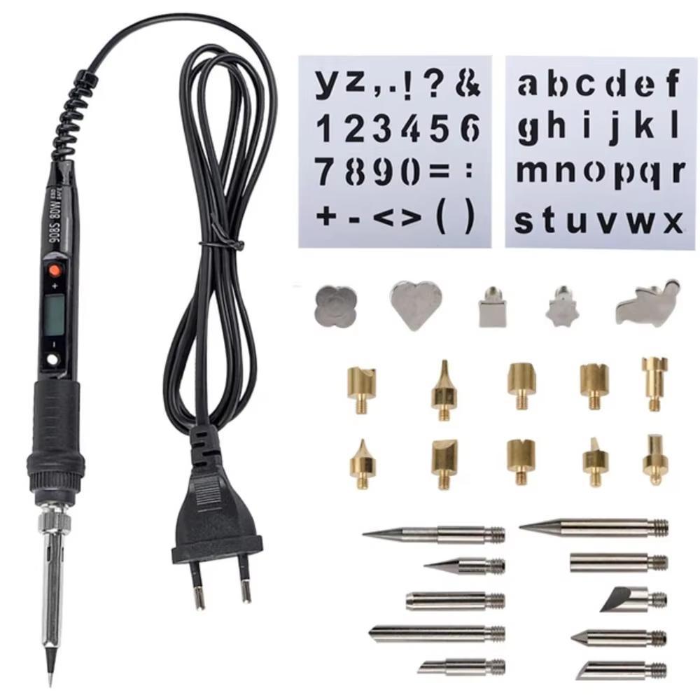 

JCD 80W Электрический утюг Резьба Пирография Деревянные наборы инструментов Выжигание по дереву Паяльник Карандаш Сварочные наконечники Наборы