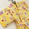 COSSA Jinbei Suit for Sizes and Short Made in Suitable for Fireworks and Elastic Hemp Leaf Pattern Size Girls, Kids, 110, 120, 130, 140, 150, Sleeve,
