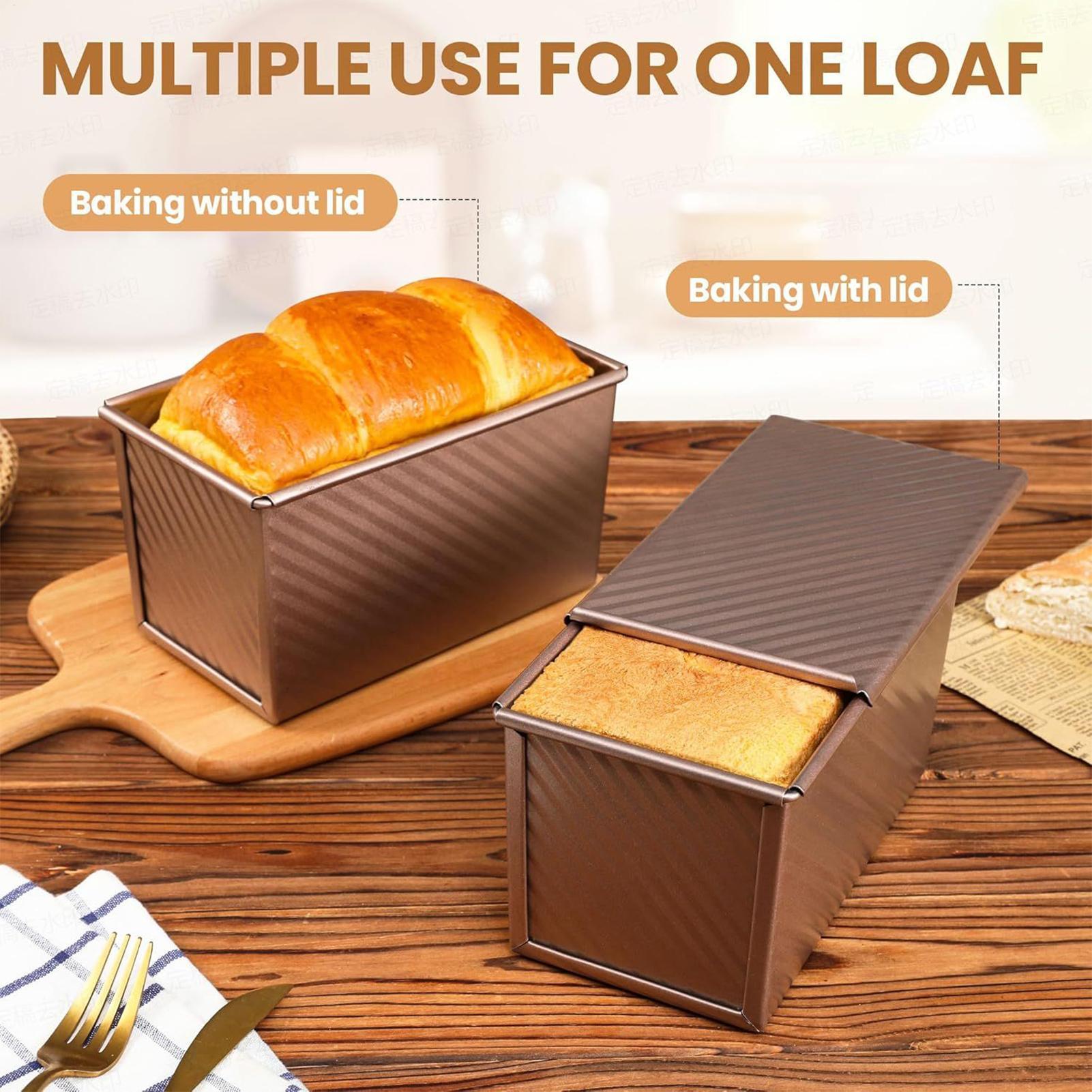 

Bread Loaf Pan Non-stick Bread Loaf Pan Heat Resistant Reusable Toast Box Cake Mold For Homemade Desserts Cooking Roasting CN
