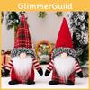 Whimsical Christmas Gnome Home Accent With Stylish Checkered Hats For Seasonal Decor