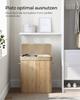 SONGMICS Laundry Basket with Lid, Laundry Hamper Bamboo, Laundry Bag Removable and Machine Washable with Handles, 100 Litres, for Laundry Room