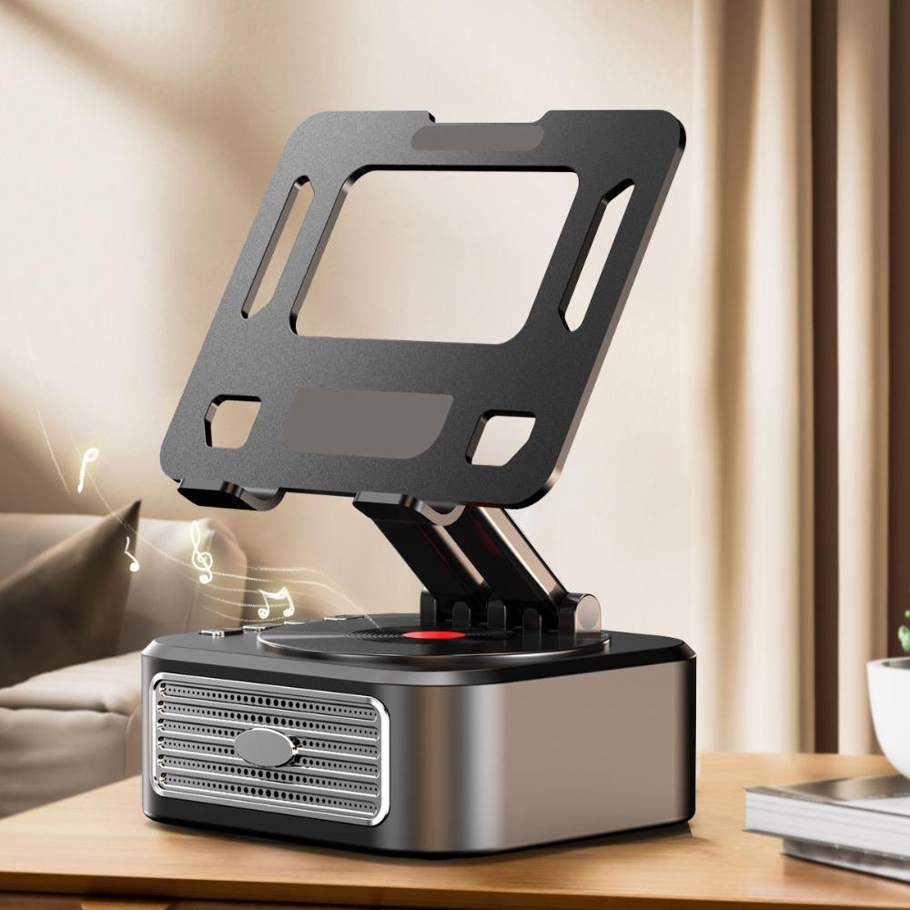 360 Rotation Rotating Tablet Stand Speaker 3 In 1 Tablet Stand  Foldable Learning Stand