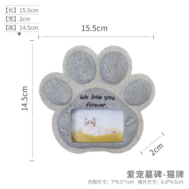 Creative Resin Simulation Pet Memorial Tombstone For Dog Cat Small Animal Craft Ornament