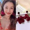 Exaggerated Flower Dangle Earrings Sweet Petals Stud Earrings Fashion Beach Earrings  Vacation