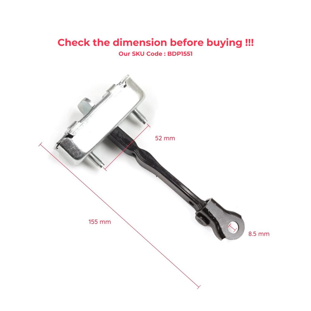 BDP1551 Rear Door Stop Check Assy Limiter Strap for Toyota Auris MK1 E150 E15 2007-2012 68630-02121