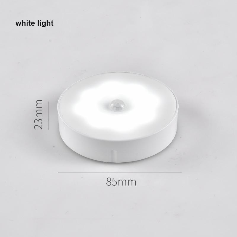 LED Smart Night Light USB Rechargeable Dimmable Night Lamp Wireless Closet Light For Bedroom Kitchen Cabinet Light Motion Sensor