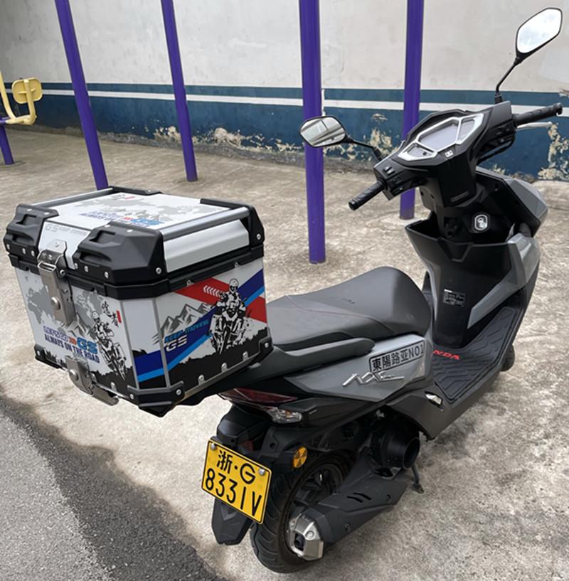 Wuyang-Honda NX125 Rear Aluminum Luggage Rack - Thickened Tail Box & Delivery Rack