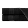 50x90 Bath Towel, Natural Bamboo Fiber, Smooth, Black