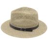 Summer Hard Hollow Black Belt Straw Hat Light Casual British Style Jazz Band Party Hat
