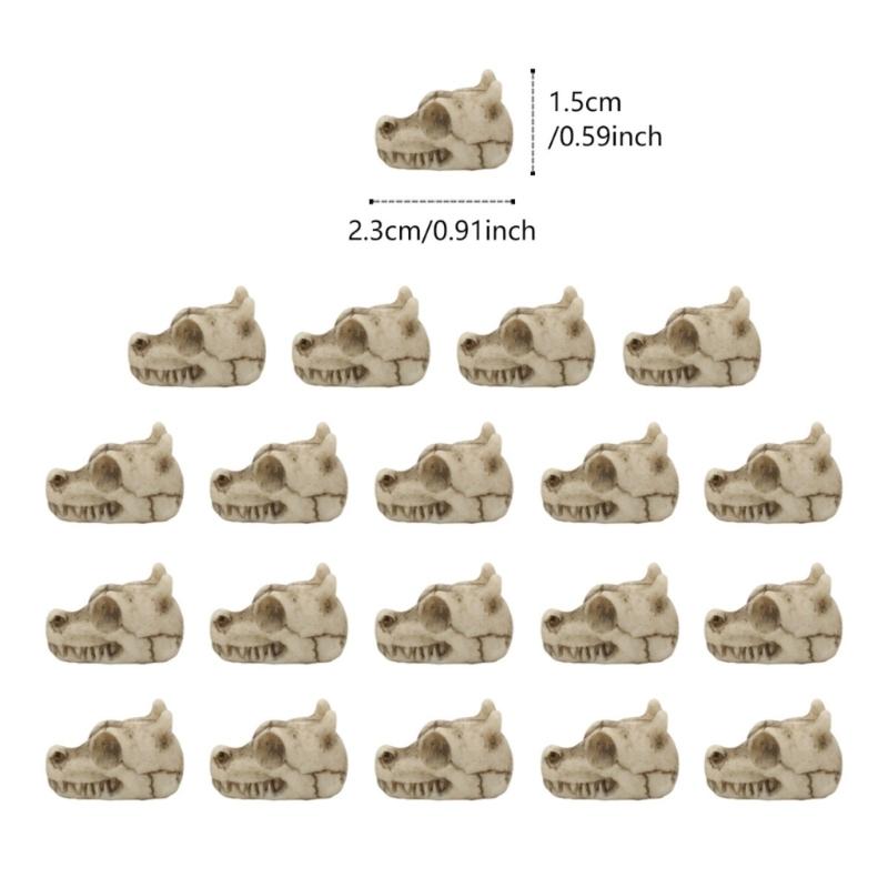 20Pieces Dragon Bone Skulls for Creative Halloweens Decoration and Spookys Event Planning
