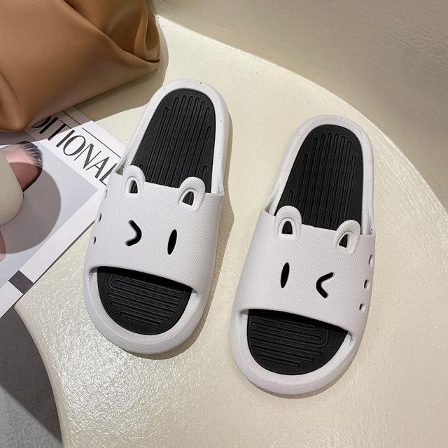 Cute Cartoon Slippers Women Summer New Fashion Indoor Sandals For Men Outdoor Open Toe Slides Home Couple Non -Slip Shoes
