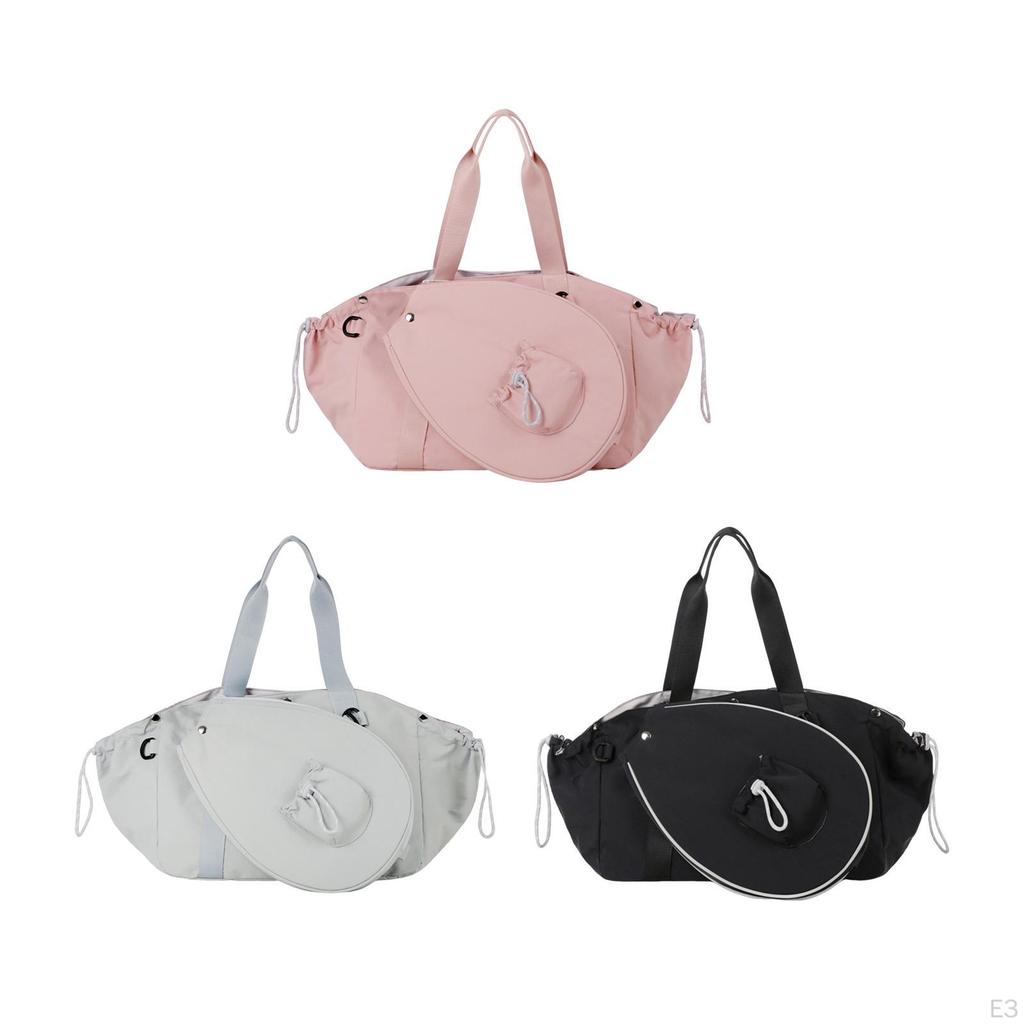 Badminton Bag, Tennis Sports Shoulder Fitness Bag with Large Storage Space for