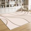 Japanese Abstract Carpets Simple Living Room Decor Bedroom Fluffy Soft Rug Lounge Cream Antiskid Floor Mat Machine Washable