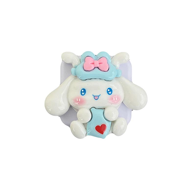 Cartoon Flip Mirror Puppy Mobile Phone Airbag Bracket Back Sticker Kt Cat Devil Makeup Mirror Portable Cute Mirror Sticker