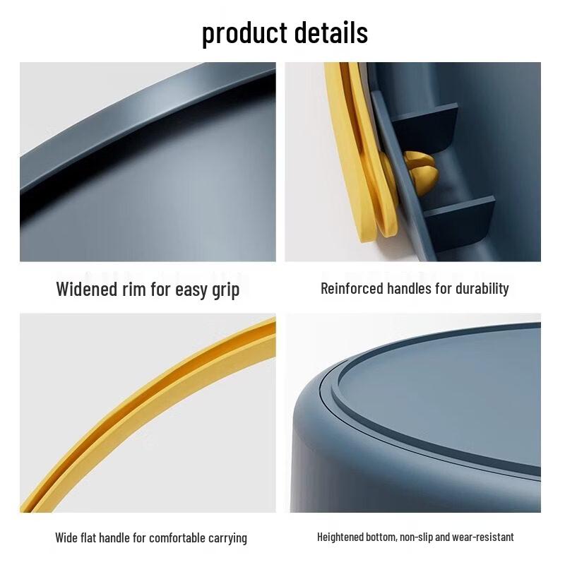 Foldable Portable Plastic Water Bucket Set