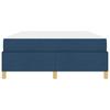 Bed Frame with Mattress Blue 140 x 190 cm Fabric