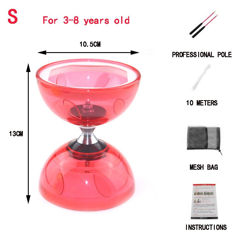 Portable Diabolo Chinese Yoyo Diabolo Set Portable Fitness Gear For Adults Kids Elderly Outdoor Indoor Agility Exercise 6